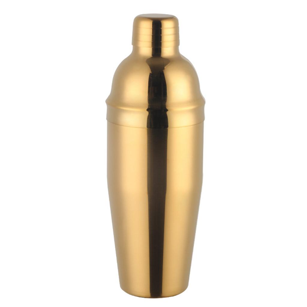 Cocktail Shaker Professional Boston Shaker Stainless Steel Martini Drink Shakers золотой