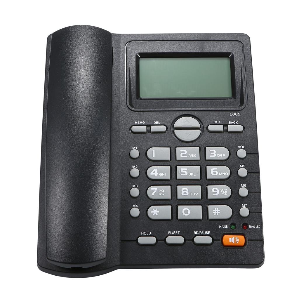 Desktop Corded Telephone Landline Telephone with Caller Identification LCD Screen Adjustable