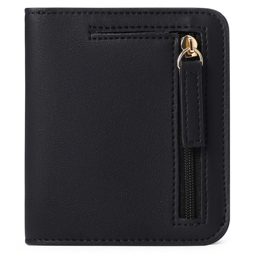 Short Clutch Printed Card Bag PU PU Leather Card Holder Fashion Design Women's Short Wallet  Men