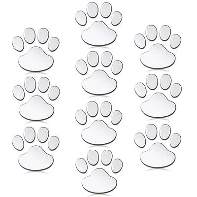 Kattassdekal Bil Motorcykel Bildekal Värdeset (Silver (10 ark)