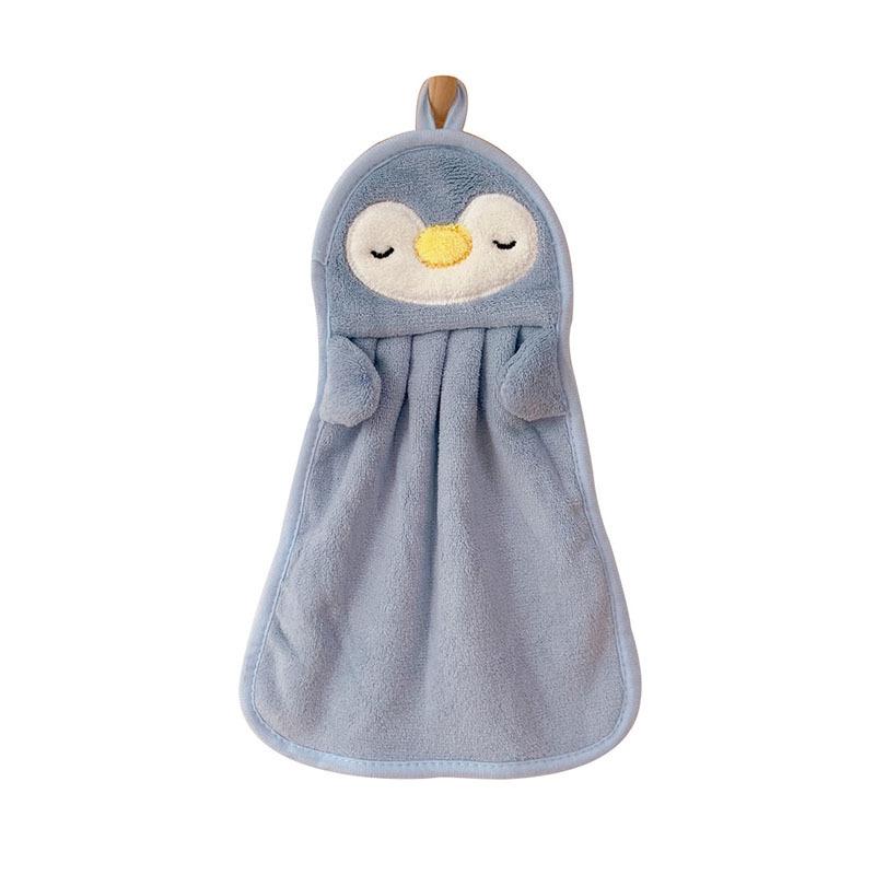 Handtuch zum Aufhängen, saugfähiges Handtuch, Kinderhandtuch, Babyhandtuch, niedliche Pinguin-Ente, weich und hautfreundlich