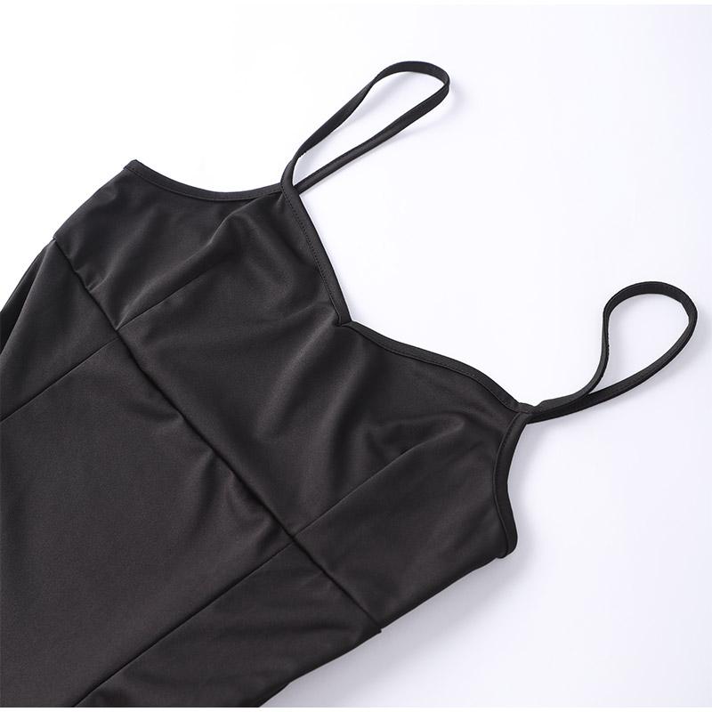 Fashion Contrasting Color Spaghetti Strap Dress for Women Elegant Gauze Backless A-line Long Dresses New Lady Party Evening Dresses