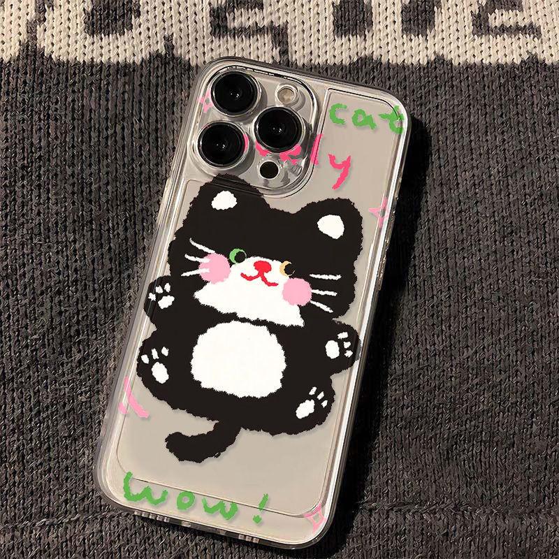 Cute Kitten Suitable for iPhone17promax Apple 16 Mobile Phone Case 15/13 Fine Hole 14 All-inclusive