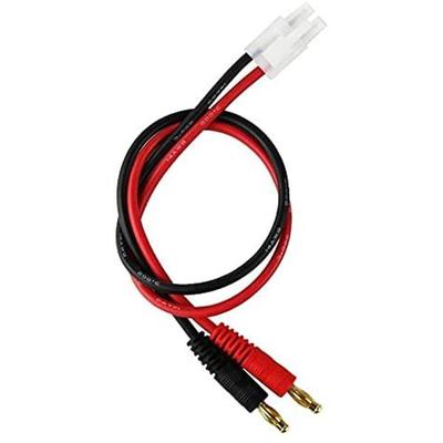 Tamiya Charging Cable 14AWG 30CM | High-Precision 4mm Banana Plug Connector | Compatible with Motorcycle Chargers, Drones, Car Radios