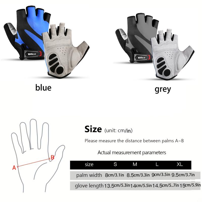 Half Finger Cycling Gloves Shock-absorption Breathable Mountain Bike MTB Gloves Cycling Accessories Road Bike Anti Slip Gloves