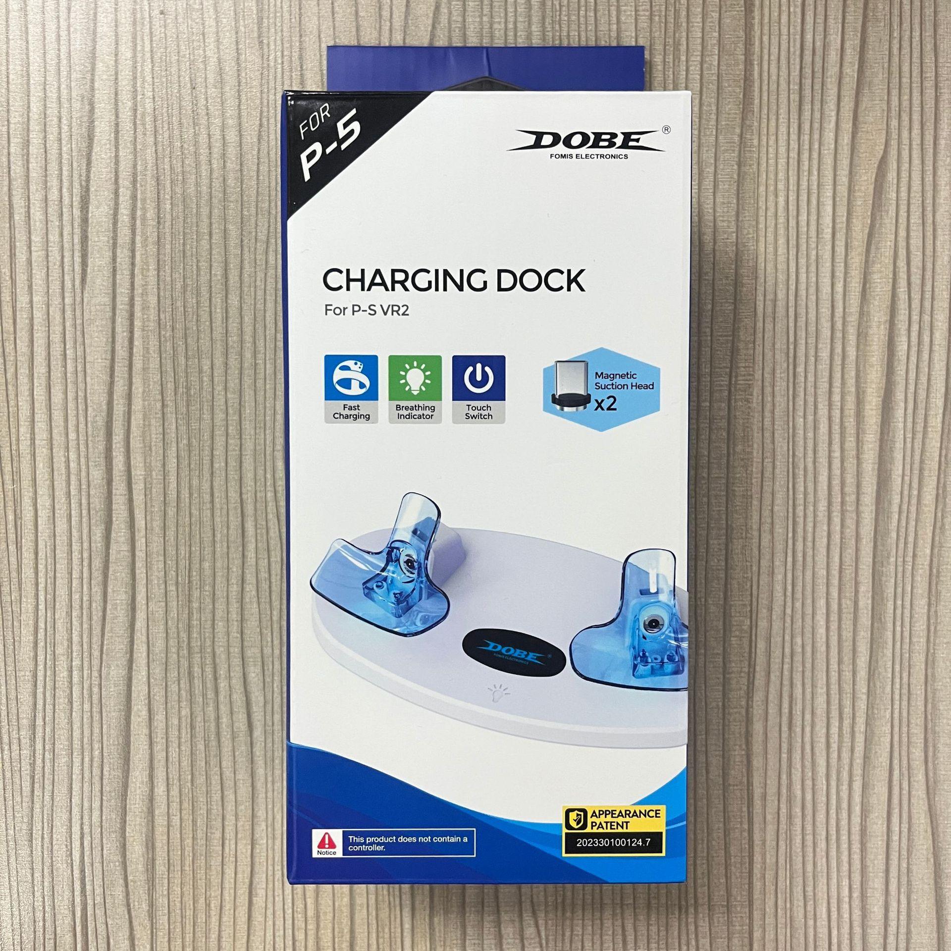 

Подставка для док-погрузчика для Psvr2, вспомогательная с мобильным светодиодом, удерживающая док-станцию для быстрой загрузки говядины 22.5*6*9.5cm белый