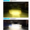 Led Motorcycle Light Moto Accessories 3000K+6000K 12V Headlight Bulbs Dual Color Auxiliary Spotlight Lamp
