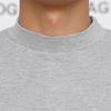 Men's High Neck Cotton Knit Top - Warm Base Layer for Autumn