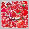 50 Cute Pomegranate Cartoon Stickers for Kids - Waterproof Decorative Fruit Stickers for Journals