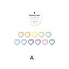 100Pcs/roll Love Heart-shaped Washi Tape Confession Poem Series Hand Account DIY Decoration Sticker Masking Tape Journal Decor