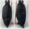 PRADA Tote Bag Handbag Business Tessuto Nylon Black Triangle Logo Plate Auth