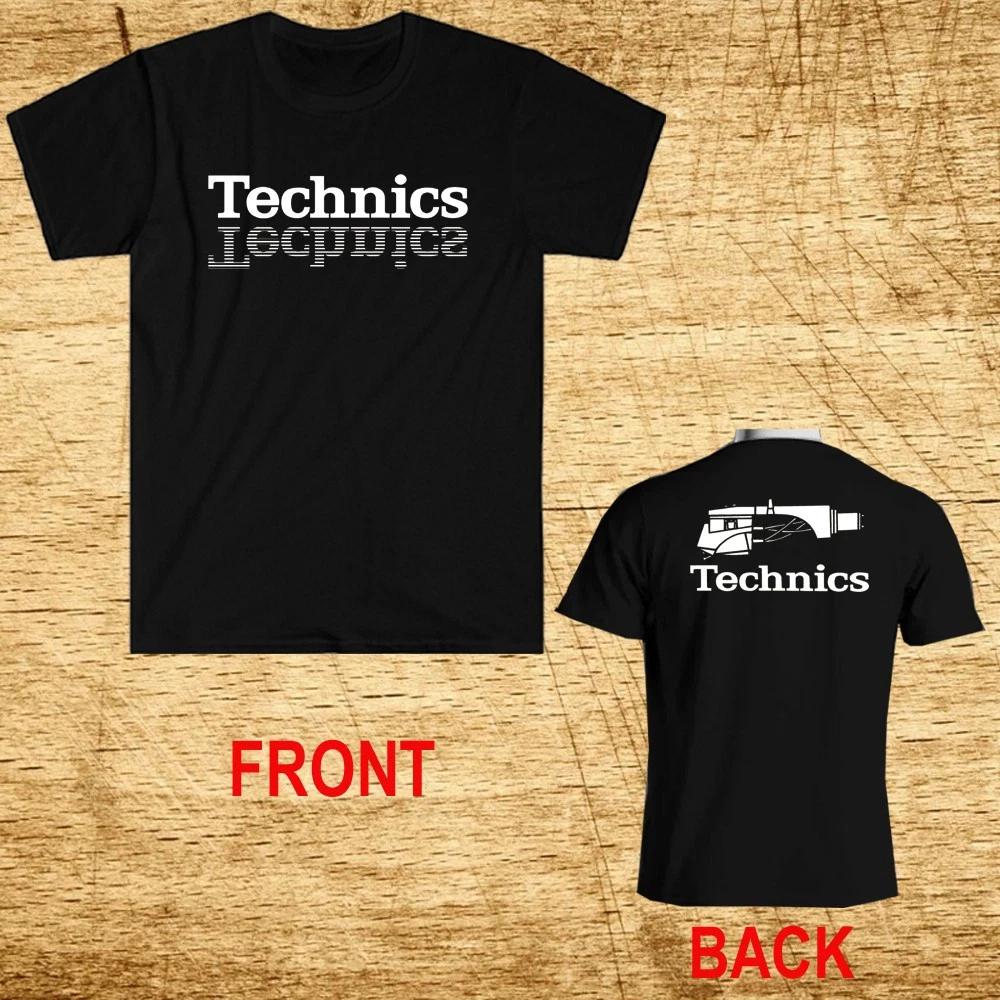 Technics Audio Men s Black T-Shirt Tee Top Unisex M