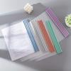 20pcs Large Capacity Morandi File Folders - Transparent Puller Clips with Triangle Bar, A4 Size, Thickened Data Clips for File