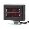 Jauge Numérique Universelle 2 en 1 Température d'Eau + Voltmètre 12V / 24 V avec Capteur M10 pour Voiture / Camion Voltmètre
