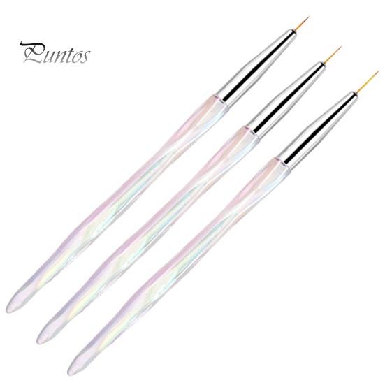 

Кисти для дизайна ногтей, 3 шт., создают нежные узоры, управляют деталями ногтей, многофункциональные кисти для маникюра широкого применения C