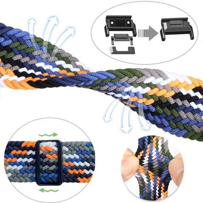 Armband für Garmin fenix 8 7x 6x 5X Epix Pro Nylonband Enduro 3 MARQ Quatix 7 6 Atmungsaktives approach S70 S62 Schnelltrocknendes Armband instinct 2 2X Uhrenarmband