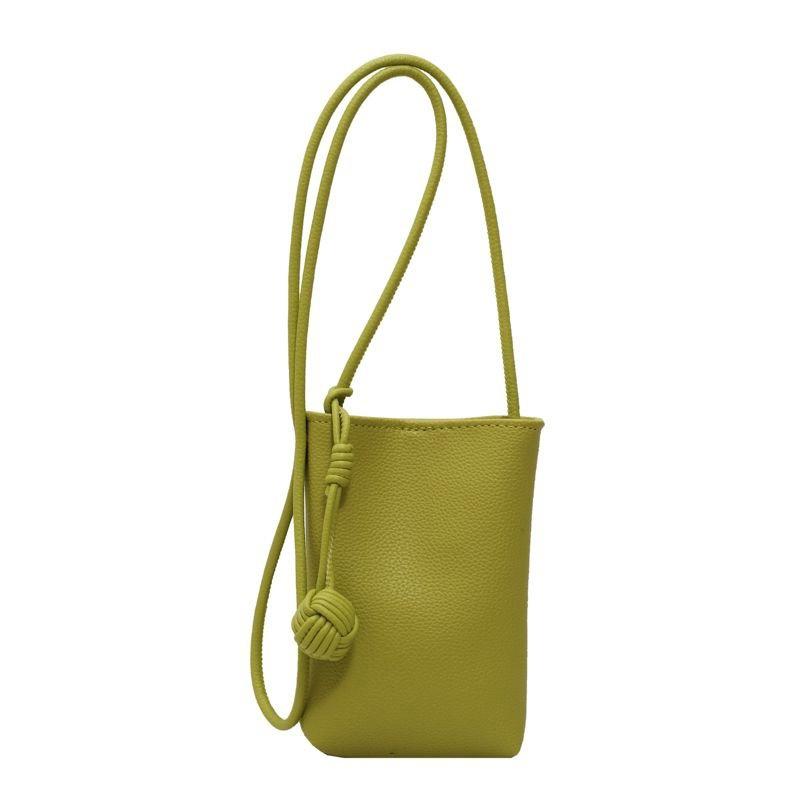 Kvinner Lær Liten Crossbody Veske Designer Mobiltelefonveske Lett Skulderveske Dame Reiseveske