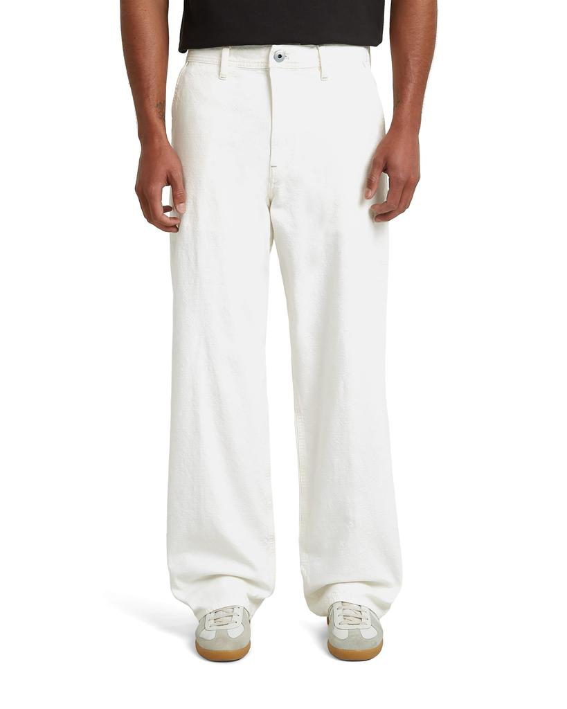 G-Star RAW Jeans Men Denim Pants Straight Fit white Modson Straight Chino D23064-D948-H161-W34/L32