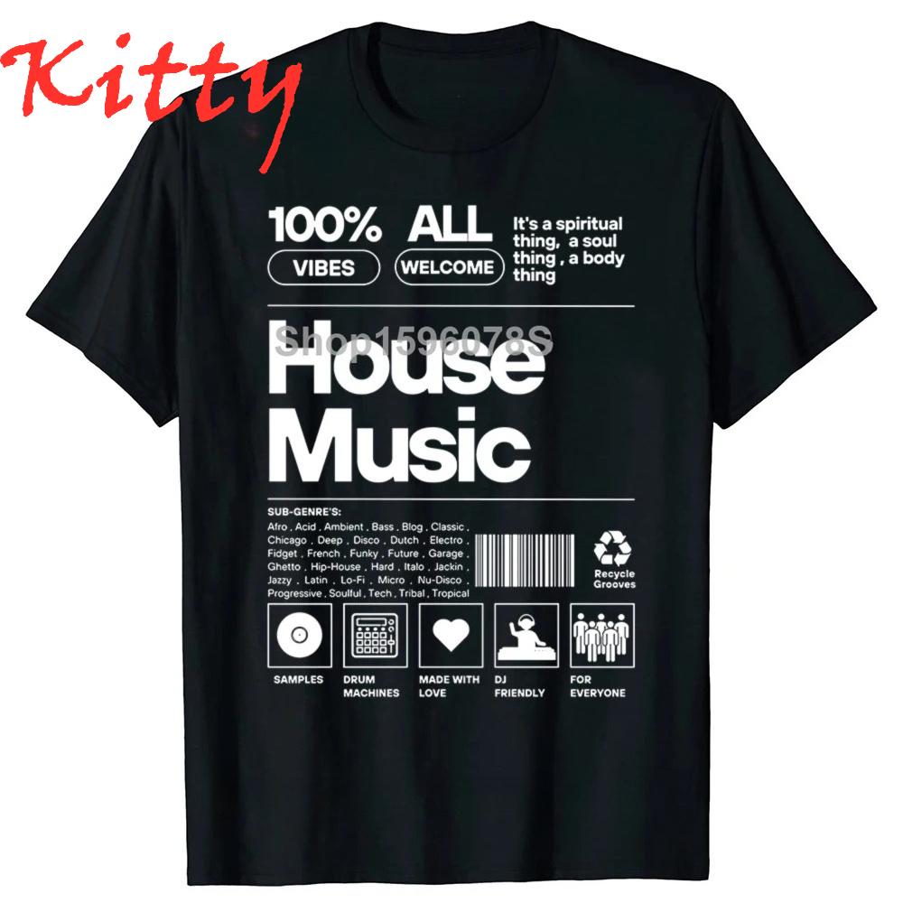House Music Edm Rave Dj Unisexs Tshirt Graphic Streetwear Short Sleeve Dj Electronic Dance Music Birthday Gifts Unisex Tshirt