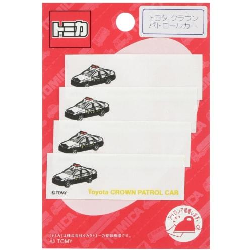 Pioneer Tomica My Name Tomica Toyota Crown Patrol Car Iron-On Stickers (4 Sheets) TC301-60936