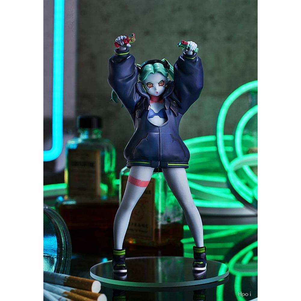 17CM Anime Game LUCY DAVID REBECCA Figure Punk Cool Artwork Animation Model Toys Gifts Collection Decoration Ornaments PVC