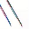 Stainless Steel Double-Headed Nail Pusher Cuticle Remover Exfoliation Prep Tool Clean Dead Skin Circle Bevel Shovel Manicure Pen