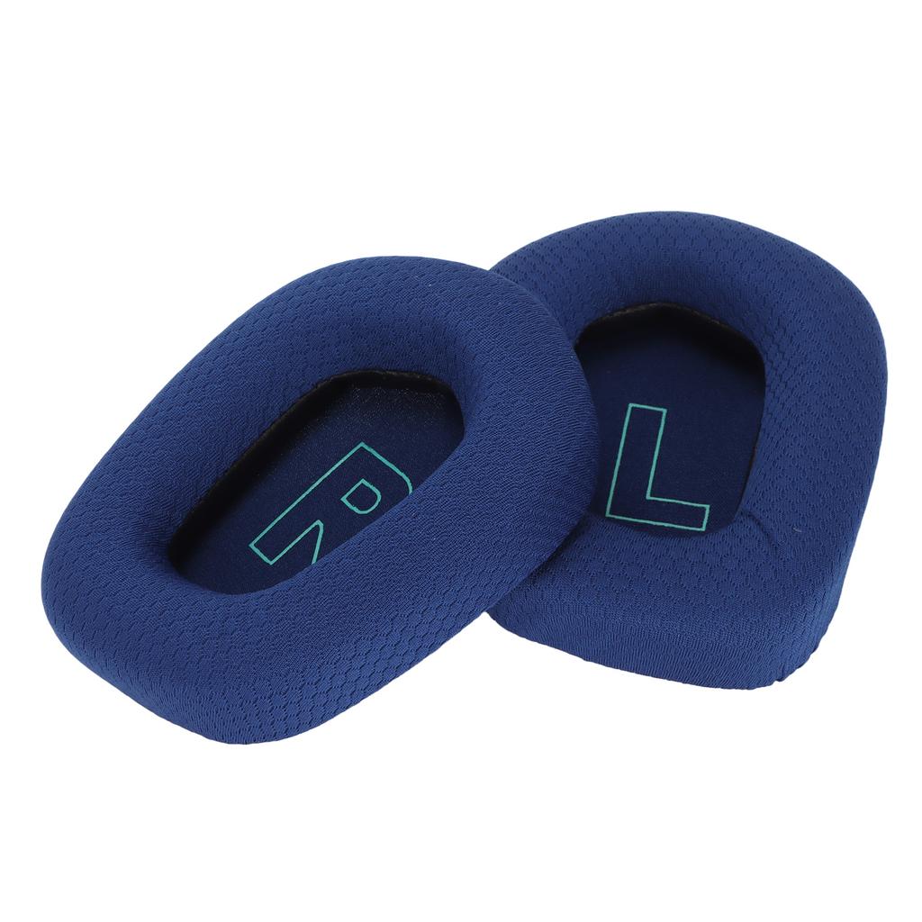 Ear Pads Professional Sound Insulation Headset Ear Cushion Replacement with Soft Breathable Mesh for G733 Headset Blue