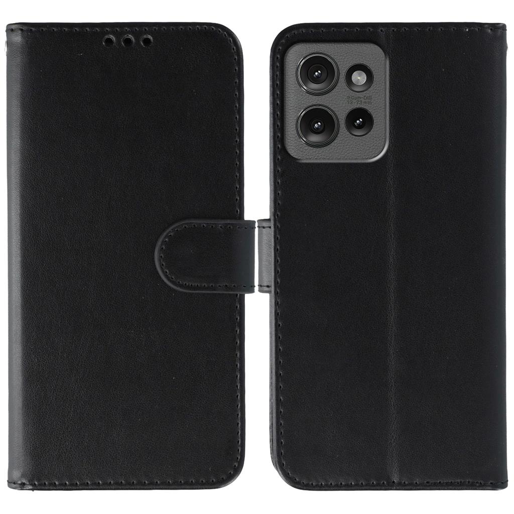 For Motorola Edge 50 5G Case PU Leather Flip Wallet Phone Cover with Strap