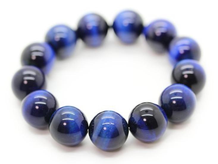 

brand Blue tiger eye 16mm power stone beads bracelet [No item]