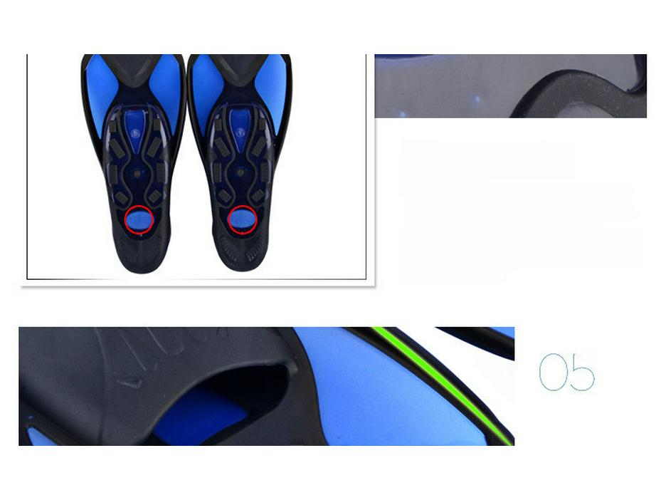 Labele de scufundări reglabile din silicon pentru bărbați și femei – Mărime unică potrivită tuturor, Perfecte pentru înotul ca sirenă, snorkeling și scufundări libere