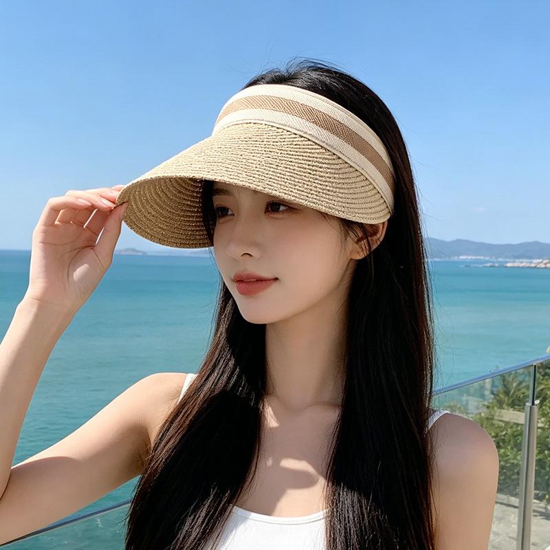 

Empty top hat protection big brim sun hat headband type face small sun hat women M（56-58cm）