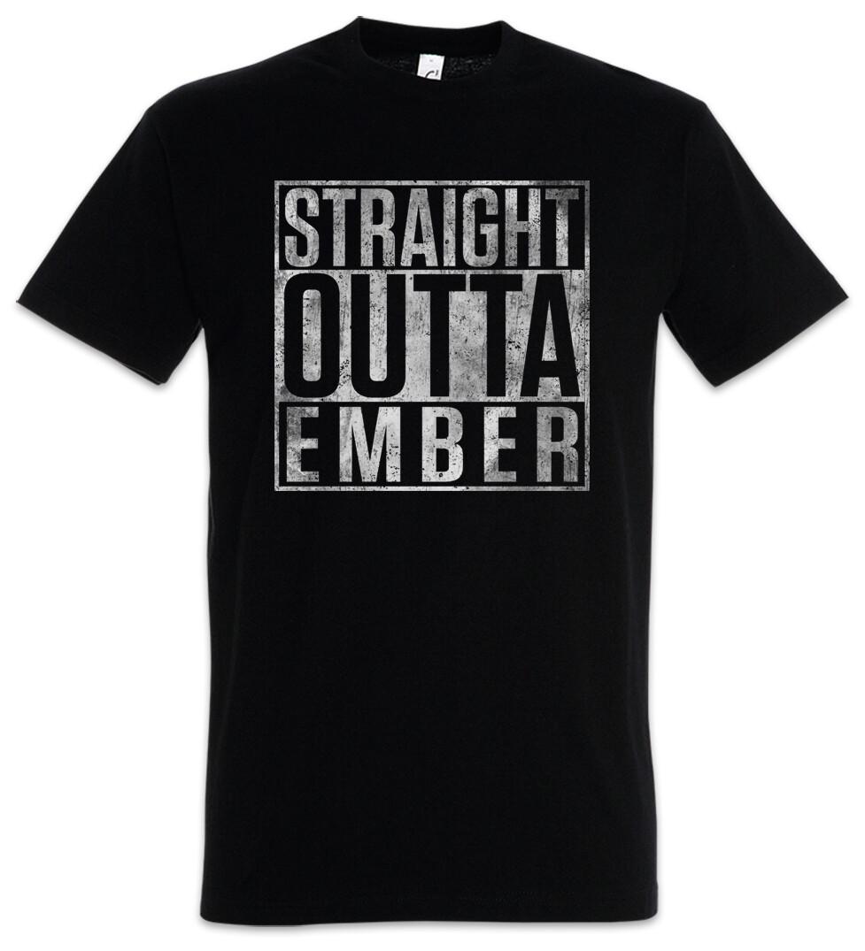 Straight Outta Ember Herren T-Shirt The City Fun Series Of Ember Lina Mayfleet XL