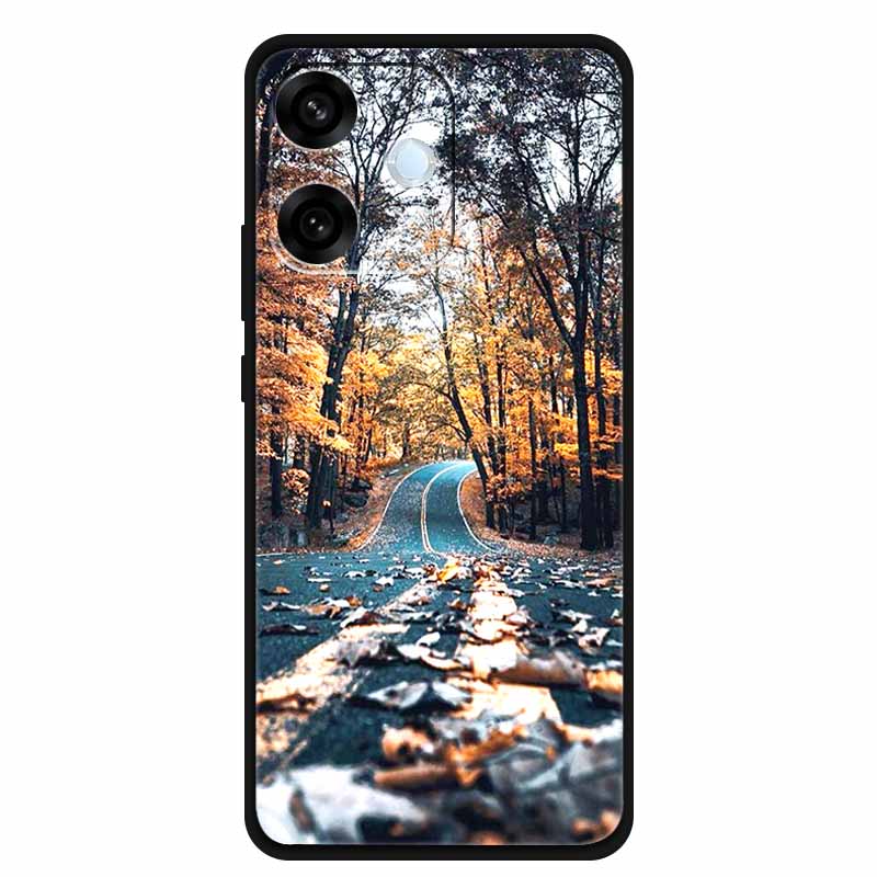 For Oppo A5 Pro 4G 5G Case 6.67" Soft TPU Silicone Funda Cut Cat Flower Painted Back Cover for Oppo A5 Pro 5G Global Shell Coque
