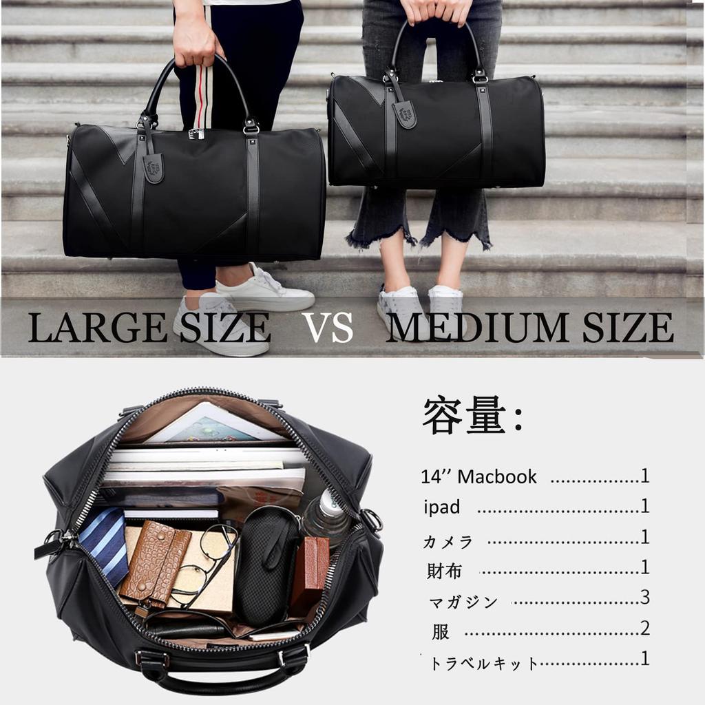 Boston Bag for Women and Sports Duffel Garment Large School Travel Shoe Storage Bag [TcIFE] Men, Bag, Bag, Capacity, Bag, Bag,