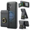For Samsung Galaxy S25+ Magnetic Case PC+TPU+PU Phone Cover with Card Holder