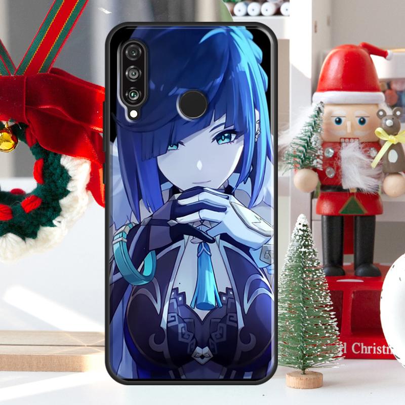 Yelan Genshin Impact For Huawei Nova 12i 11i 8i 12s Y73 Y72 Y61 Y91 Y90 Y70 Y60 9 10 SE P60 Pro P30 P40 Lite Case