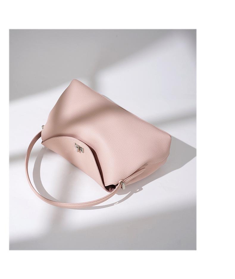 2025 Versatile Genuine Leather Handbag: Top Layer Cowhide, Fashionable Spring Single Shoulder & Crossbody Bag