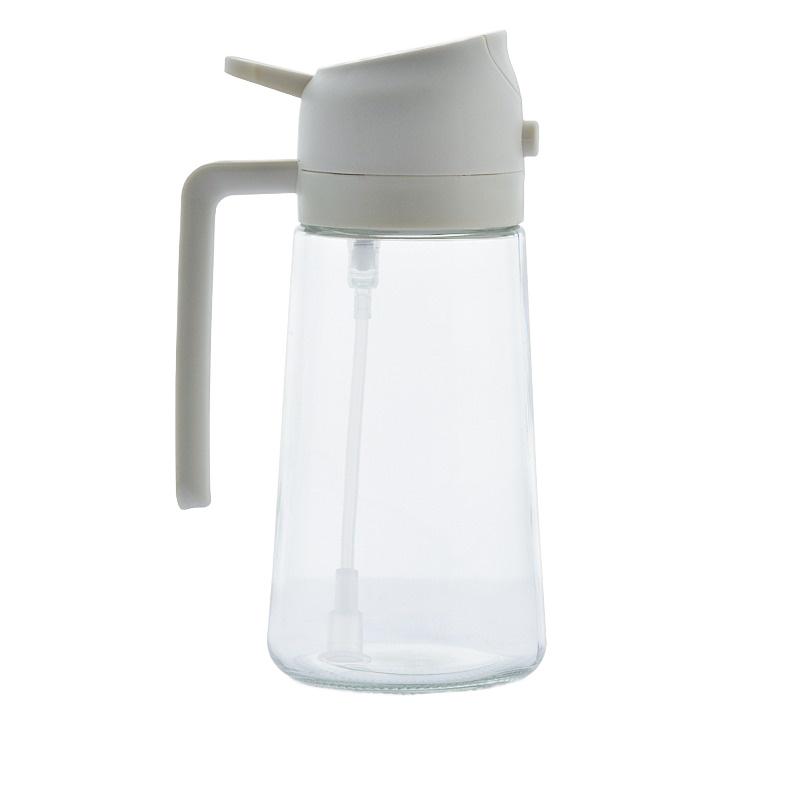 470ml 2 in1 Oil Spray Bottle Kitchen Barbecue Cooking Olive Oil Dispenser Oil Jar Baking Vinegar Soy Sauce Spray Container