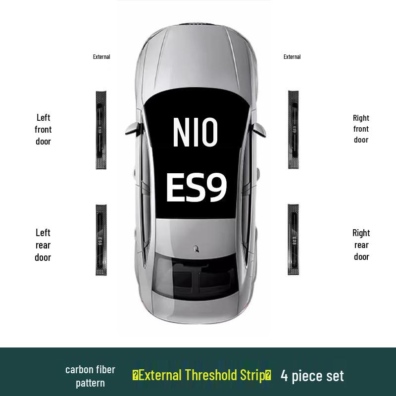 Stainless Steel Scuff Plates for 26 NIO ES8 Models - Interior Upgrade Accessories