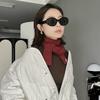 Imitation Cashmere Wool Knitted Scarves Solid Color Winter Scarves Fashion Narrow Long Scarf