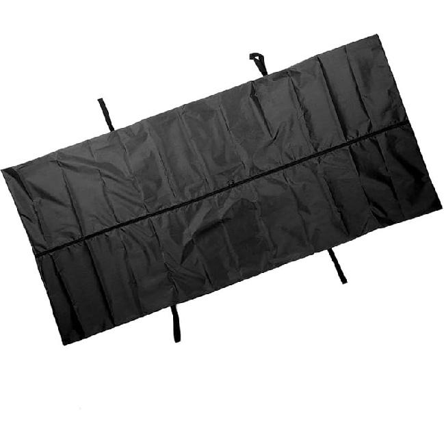 Black Emergency Cadaver, Transport Stretcher for Dogs, Body Bag Stretcher Combo Emergency Animal Carrier with Safety Strap 210D for Funeral Hospital 150*60CM