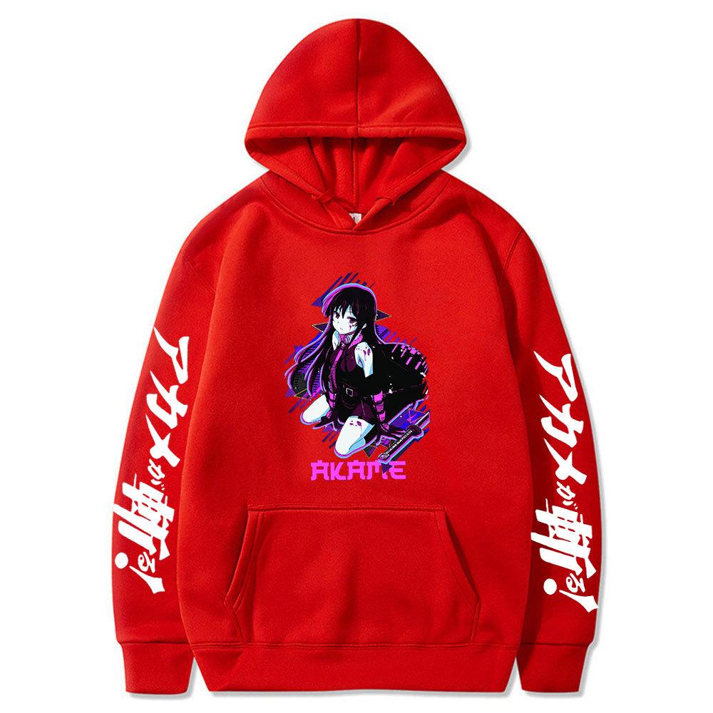 New Anime Peripheral Printed Sweater Men'S Youth Popular Korean Version Loose Hoodie Couple