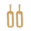 Earrings, European and American Women's Gold Earrings, Simple Temperament Internet Celebrity Hipster Fresh Personality Versatile One Piece