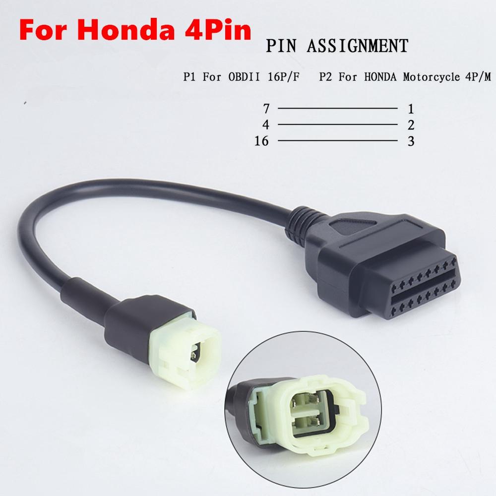 OBD2 Motorcycle Diagnostic Cable For OBD2 Connector Motorcycle Motobike For YAMAHA For HONDA Moto OBD 2 Extension Cable