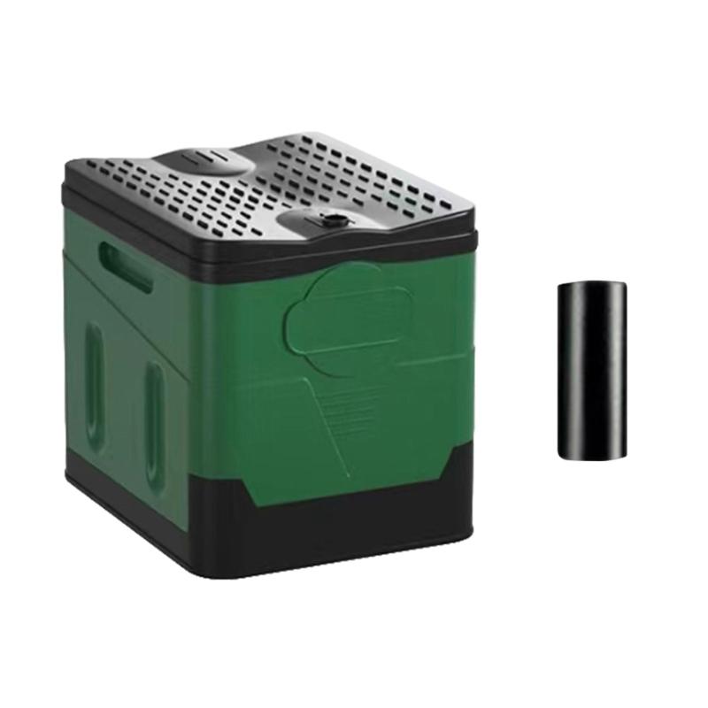Toilette Pliante avec Couvercle Voiture Bateau Potty Portable pour Camping Randonnée Plage Embouteillage Voyage d'Urgence Voyage en Autonomie