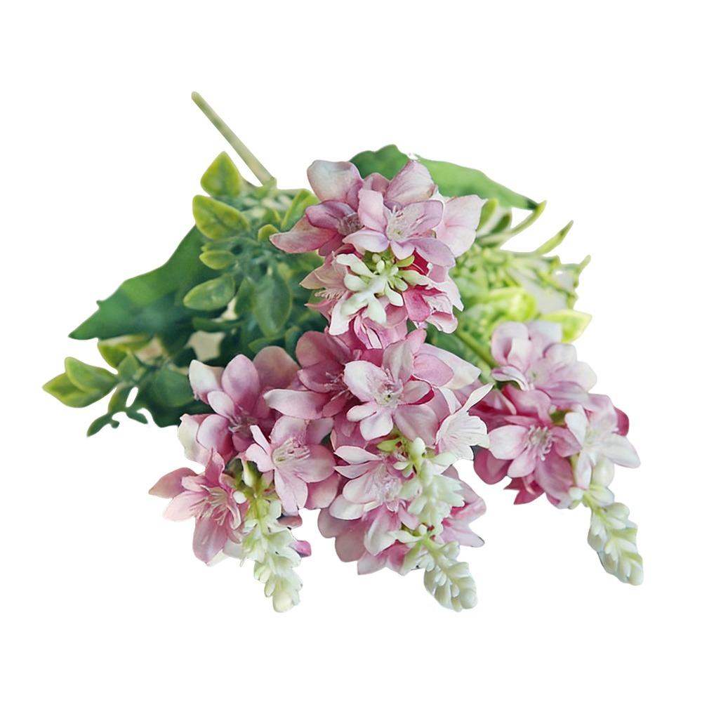 Шелковый Материал Шелковая Юкка Глориоза Декоративный Венок Свадебный Букет Орхидея Хвост Феникса Для Уличного Использования Искусственный Цветок роза розовый