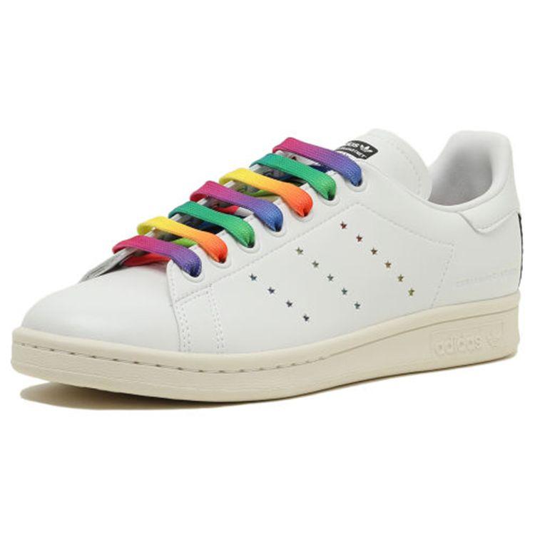 adidas Stella X  Originals Stan Smith Rainbow Sneakers Non-Slip Durable Lightweight Breathable Low-Top Skate Shoes Women Sneakers 800079N00519099
