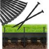 100PCS 8-Inch Plastic Landscape Edging Stakes, Spiral Nylon Landscape Spikes, Anchoring Nails for Weed Barrier, Paver Edging, Landscape Edging
