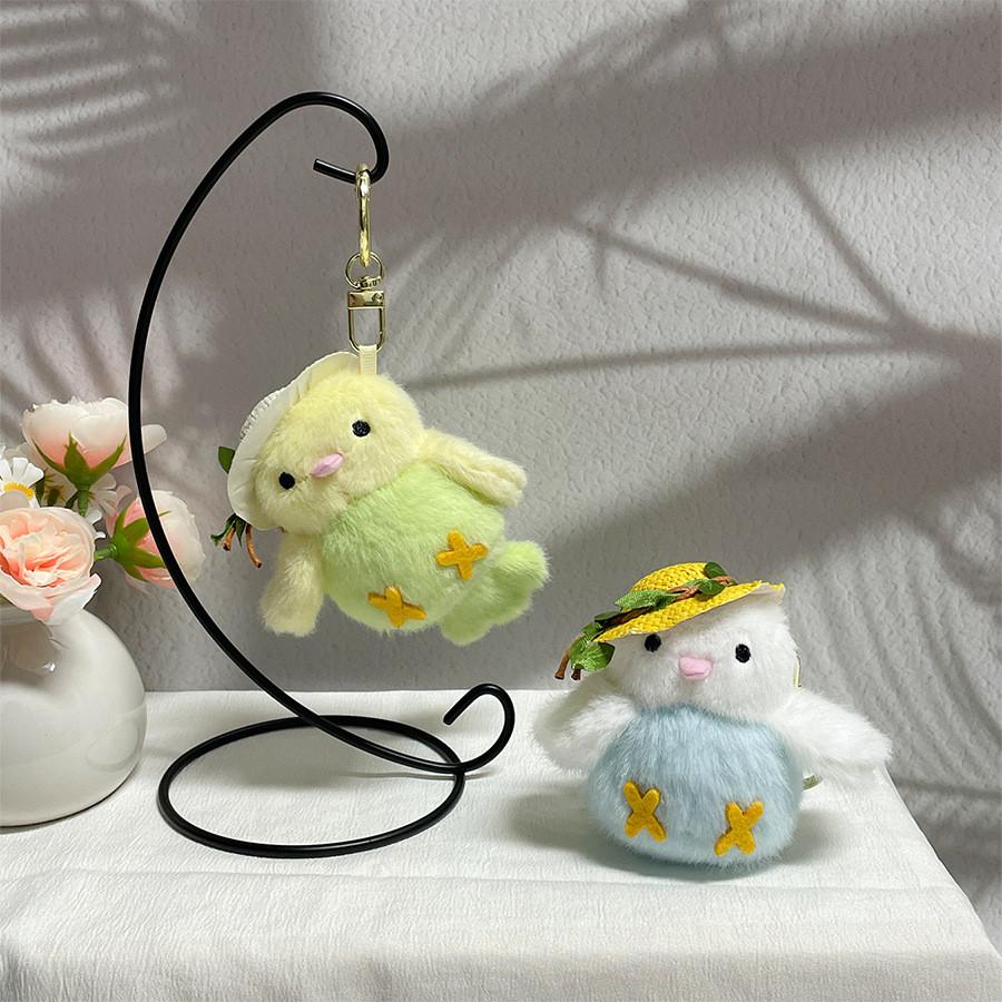 Cute Bird Plush Doll With Short Pile Fabric For Car Keyring And Holiday Gift