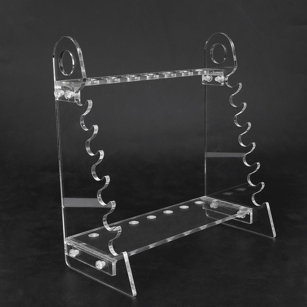 Organisk Glass Trapesformet Pipette Støtteholder 1,5 cm Hulldiameter Pipettestativ